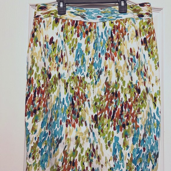 DFA New York-Pencil Skirt-Size 10-Spring/Summer Colors-Green, Tan,White,Blue-Fun - Picture 3 of 12